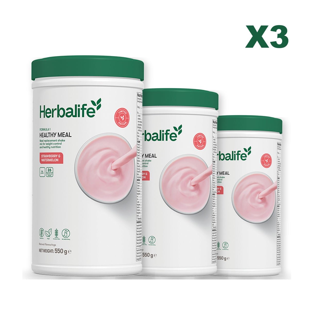 Formula 1 Strawberry Watermelon plus 2 flavours of your choice - Strawberry Watermelon / Strawberry Watermelon