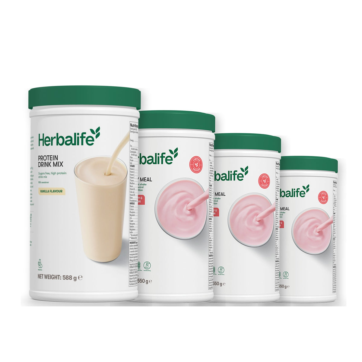Protein Drink Mix with Formula 1 Strawberry Watermelon plus 2 flavours of your choice - Strawberry Watermelon / Strawberry Watermelon