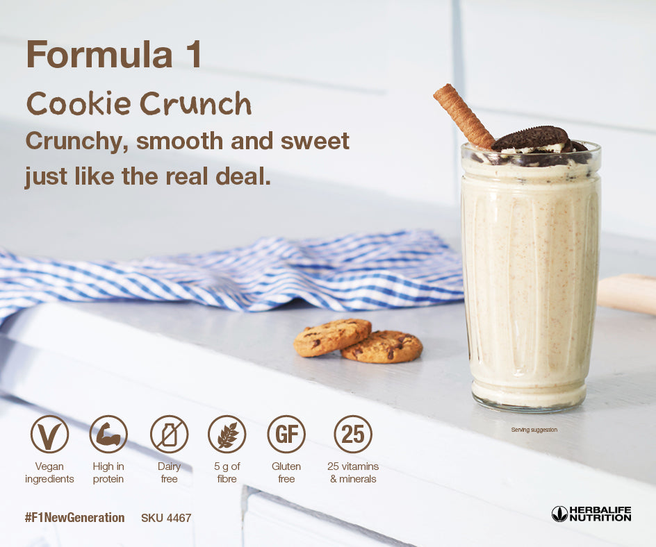 Formula 1 Nutritional Shake Mix Cookie Crunch 550g - Lose Weight Feel Great