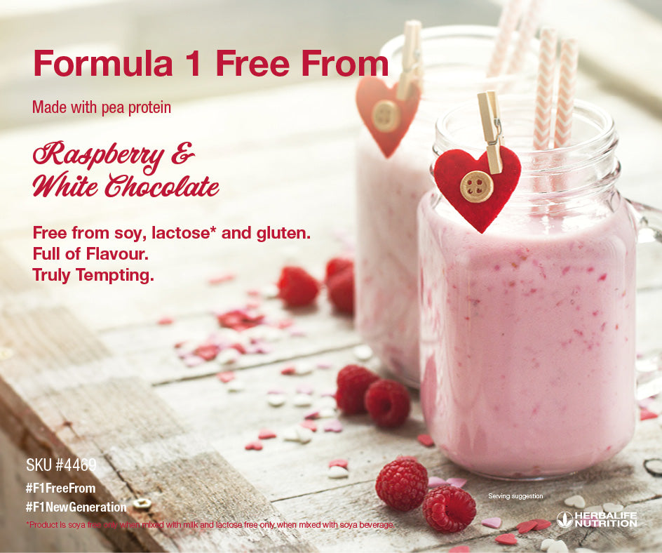 Formula 1 Free From Raspberry and White Chocolate 500g - Lose Weight Feel Great