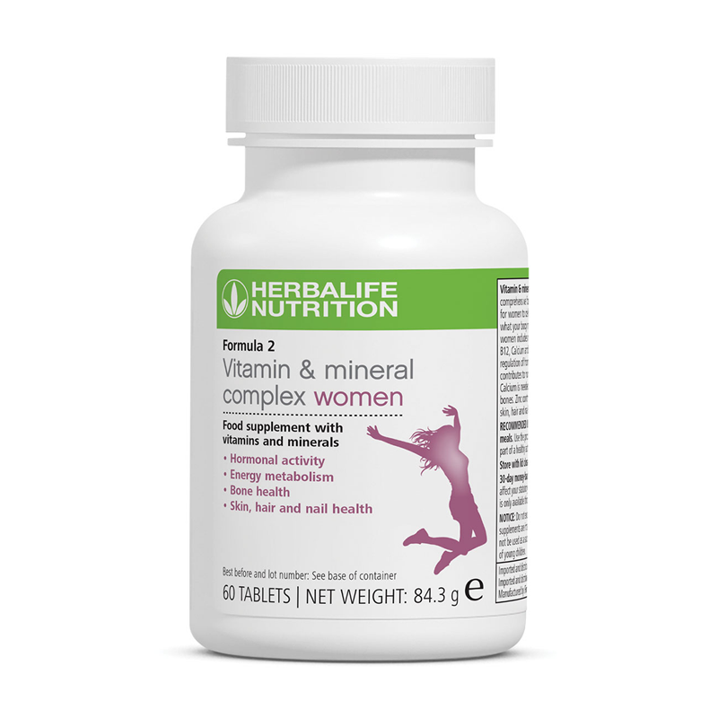 Herbalife Formula 2 Vitamin & Mineral Complex for Women - daily multivitamin supplement