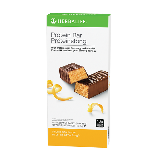 Herbalife Citrus Lemon protein bar - low calorie high protein snack for weight loss and appetite control
