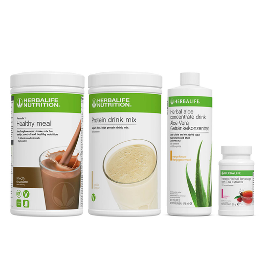 Complete Guide to Herbalife Products 2026 guide with purple comparison cards, useful tables, FAQ dropdowns and Lose Weight Feel Great shop links.
