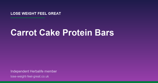 Lose Weight Feel Great article card: Carrot Cake Protein Bars