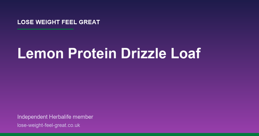 Lose Weight Feel Great article card: Lemon Protein Drizzle Loaf