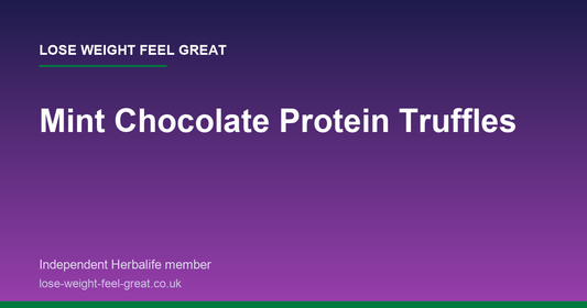 Lose Weight Feel Great article card: Mint Chocolate Protein Truffles