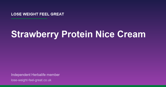 Lose Weight Feel Great article card: Strawberry Protein Nice Cream