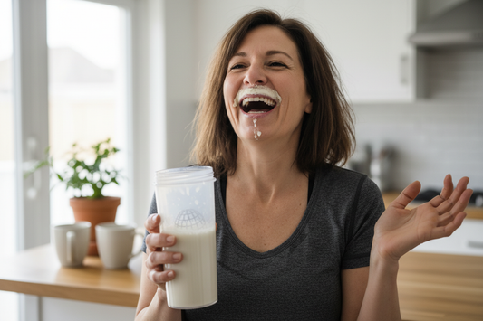 Cheapest Free From Raspberry & White Chocolate Herbalife Shake for Busy Mums guide with purple comparison cards, useful tables, FAQ dropdowns and Lose Weight Feel Great shop links.