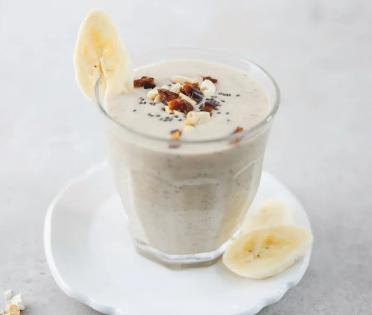 Herbalife Banana Nut Chia Shake recipe UK — vegan high protein high fibre shake with Tri Blend Select Banana — Lose Weight Feel Great