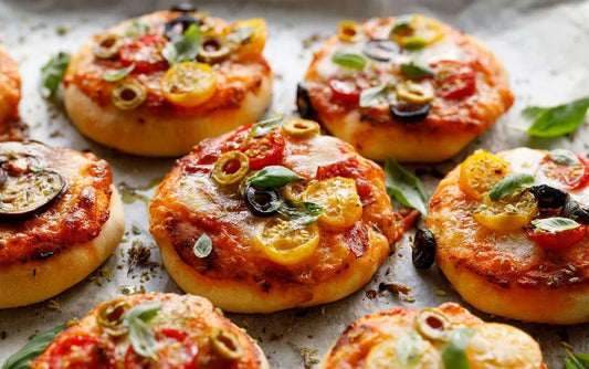 Herbalife Mini Vegetable Pizzas recipe UK — high protein pizza with Protein Bake Mix — Lose Weight Feel Great