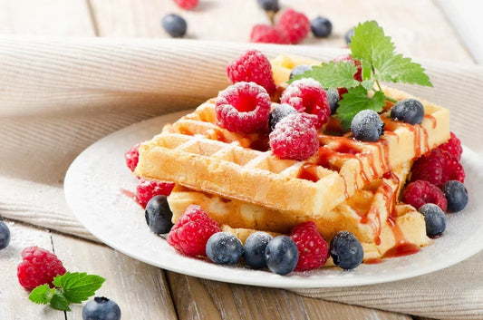 Herbalife Protein Waffles recipe UK — made with Protein Bake Mix and Formula 1 Vanilla Cream — Lose Weight Feel Great
