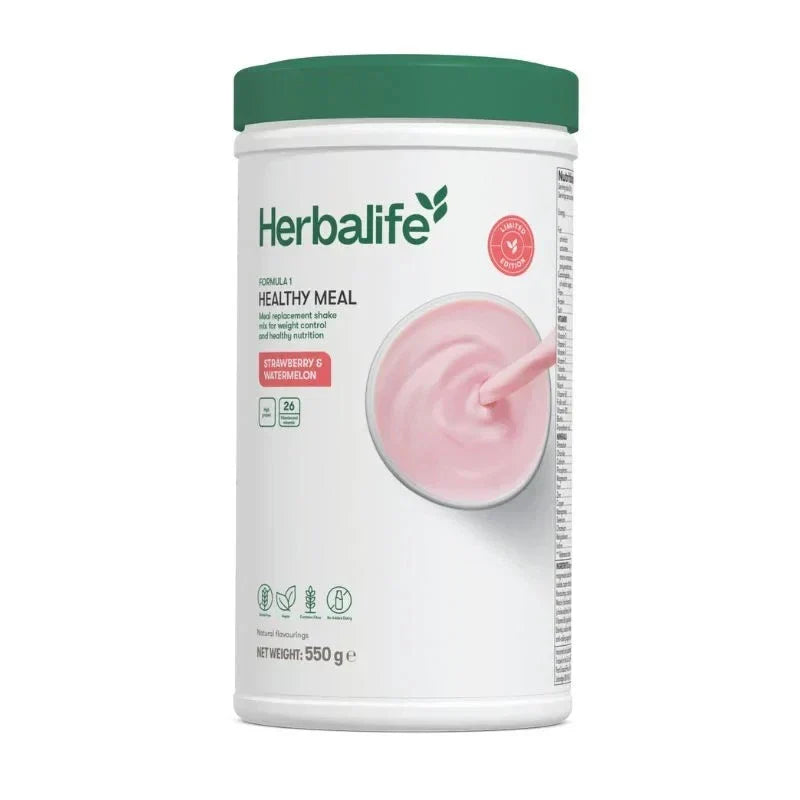 Herbalife Formula 1 Nutritional Shake Mix Strawberry Watermelon 550g – Limited Edition, High Protein, Vegan Friendly UK