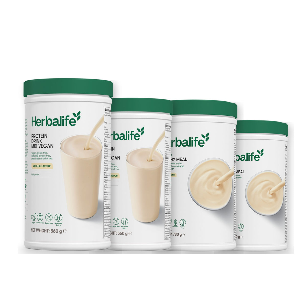 x2 Protein Drink Mix + x2 F1 Shake Mix Flavours of Your Choice with Vegan Protein Drink Mix - Vanilla (Large 780g) / Vanilla (Large 780g)