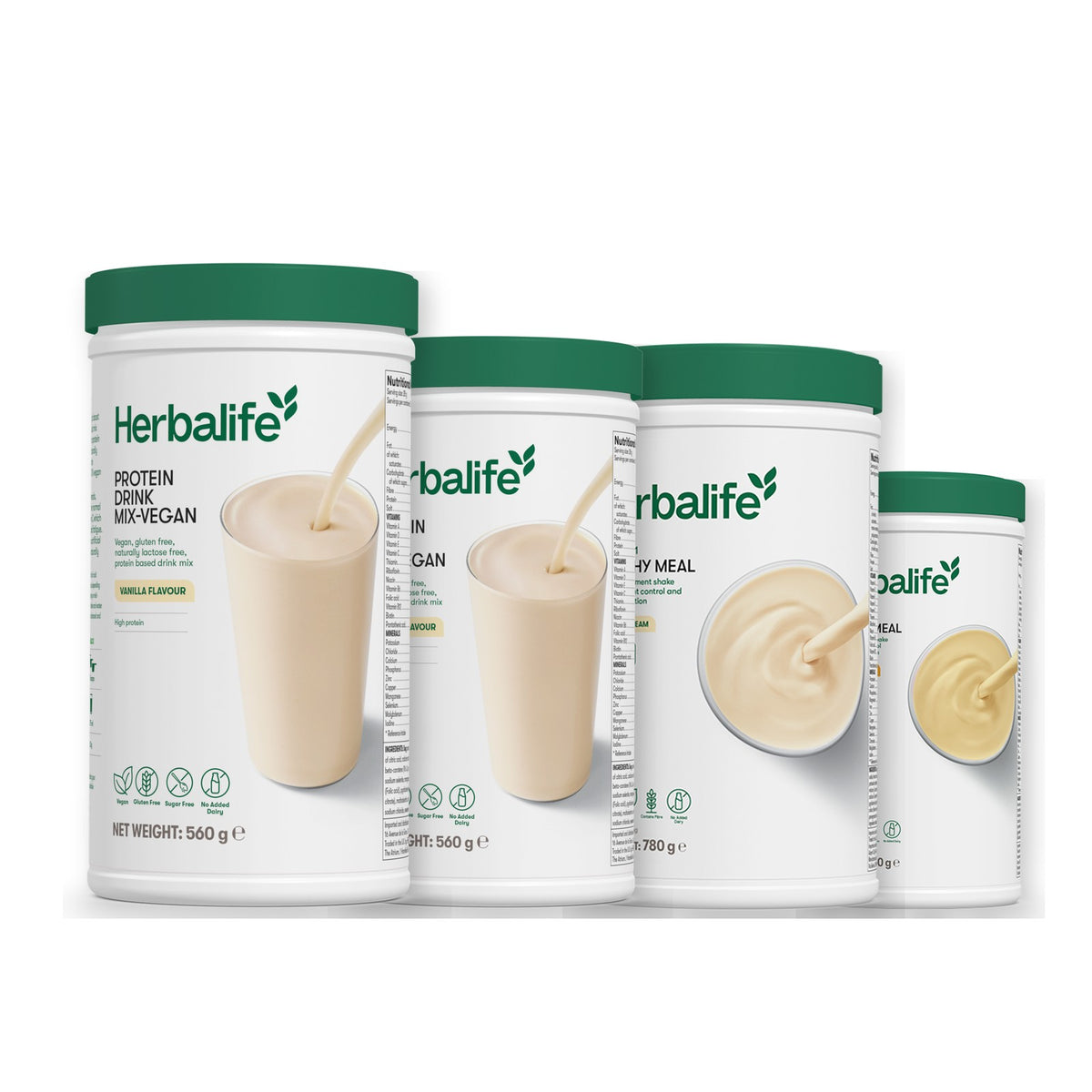 x2 Protein Drink Mix + x2 F1 Shake Mix Flavours of Your Choice with Vegan Protein Drink Mix - Vanilla (Large 780g) / Banana Cream