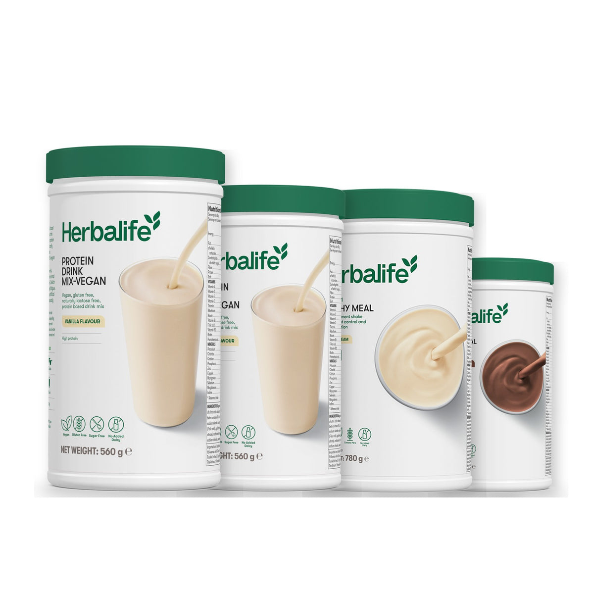 x2 Protein Drink Mix + x2 F1 Shake Mix Flavours of Your Choice with Vegan Protein Drink Mix - Vanilla (Large 780g) / Chocolate