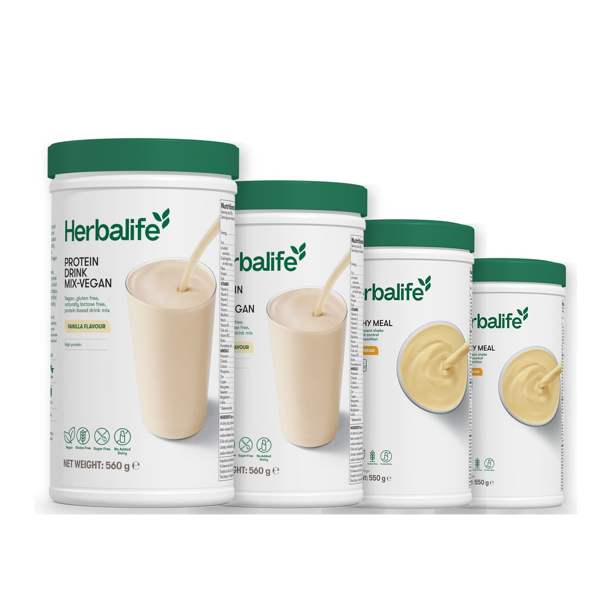 x2 Protein Drink Mix + x2 F1 Shake Mix Flavours of Your Choice with Vegan Protein Drink Mix - Banana Cream / Banana Cream