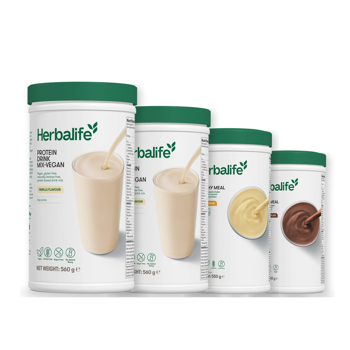 x2 Protein Drink Mix + x2 F1 Shake Mix Flavours of Your Choice with Vegan Protein Drink Mix - Banana Cream / Chocolate