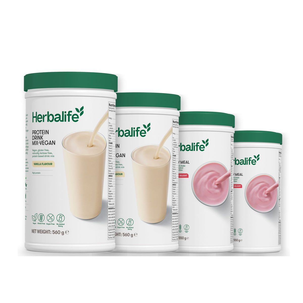 x2 Protein Drink Mix + x2 F1 Shake Mix Flavours of Your Choice with Vegan Protein Drink Mix - Strawberry / Strawberry