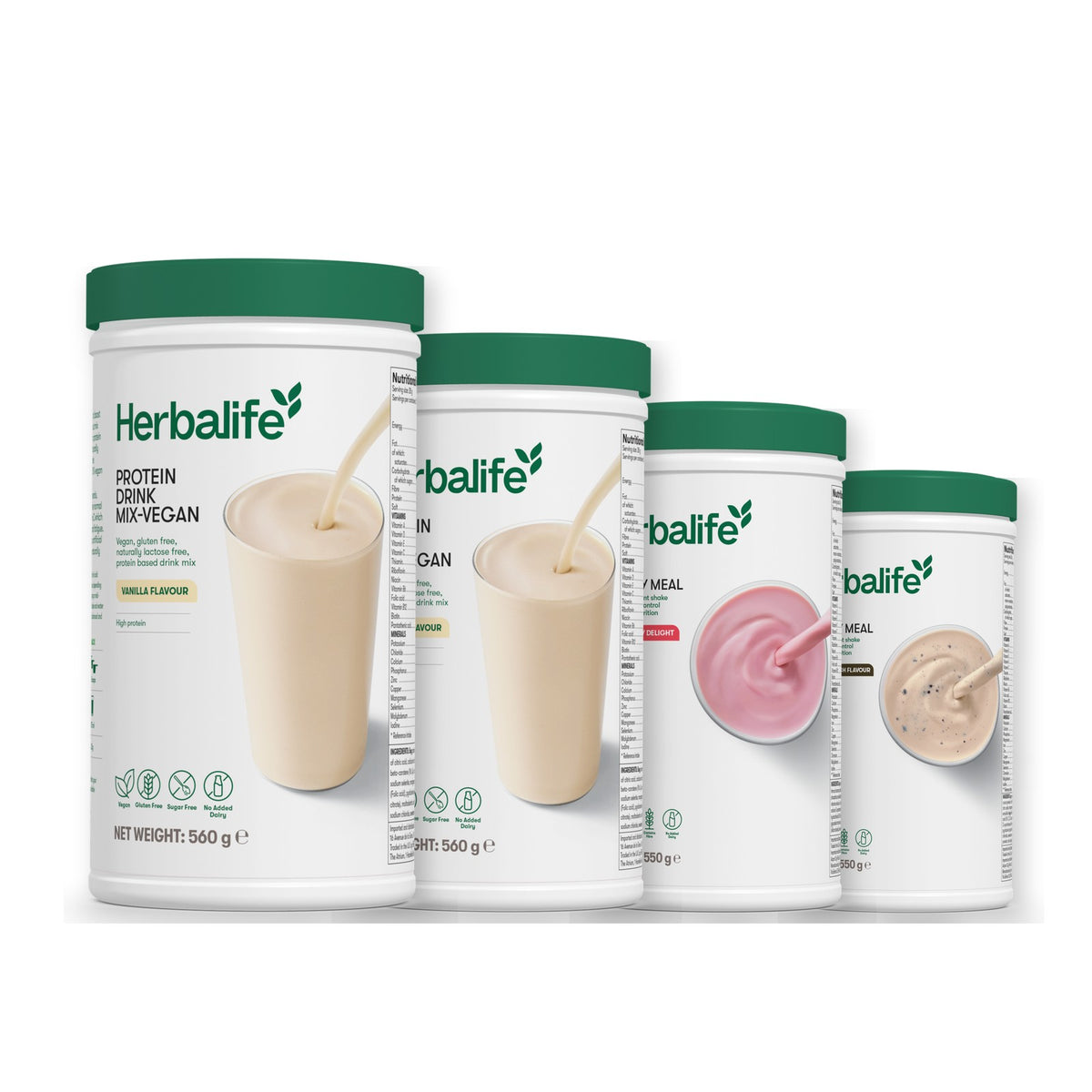 x2 Protein Drink Mix + x2 F1 Shake Mix Flavours of Your Choice with Vegan Protein Drink Mix - Strawberry / Cookie Crunch