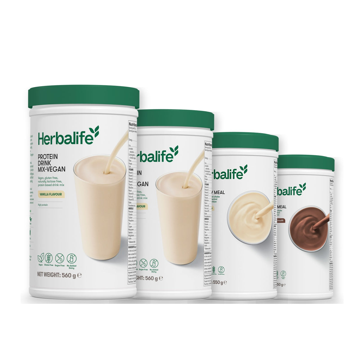 x2 Protein Drink Mix + x2 F1 Shake Mix Flavours of Your Choice with Vegan Protein Drink Mix - Vanilla / Chocolate