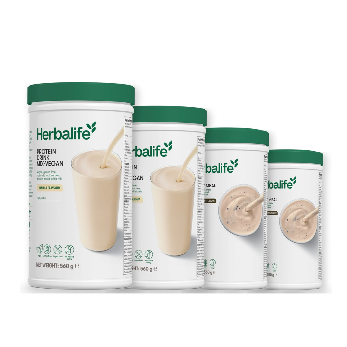 x2 Protein Drink Mix + x2 F1 Shake Mix Flavours of Your Choice with Vegan Protein Drink Mix - Cookie Crunch / Cookie Crunch