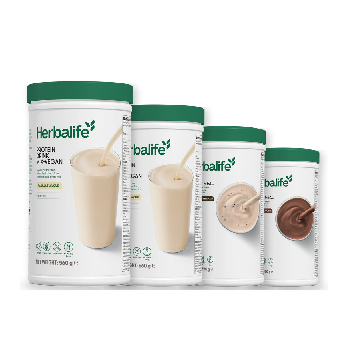 x2 Protein Drink Mix + x2 F1 Shake Mix Flavours of Your Choice with Vegan Protein Drink Mix - Cookie Crunch / Chocolate