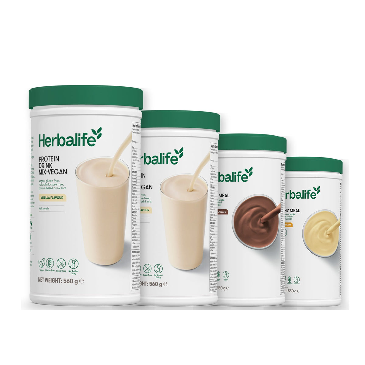 x2 Protein Drink Mix + x2 F1 Shake Mix Flavours of Your Choice with Vegan Protein Drink Mix - Chocolate / Banana Cream