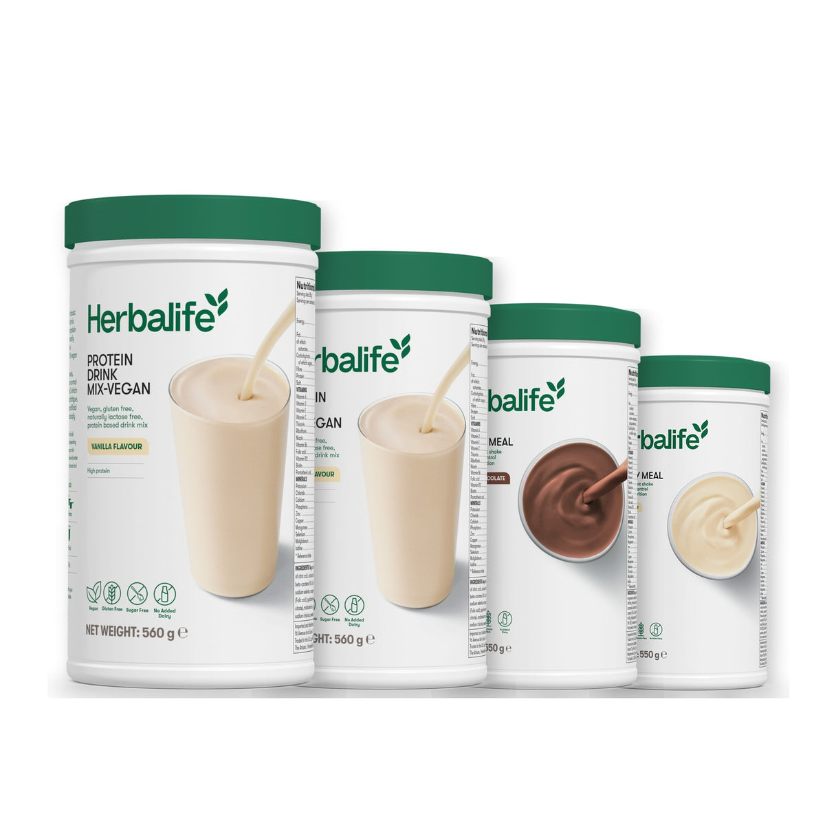 x2 Protein Drink Mix + x2 F1 Shake Mix Flavours of Your Choice with Vegan Protein Drink Mix - Chocolate / Vanilla