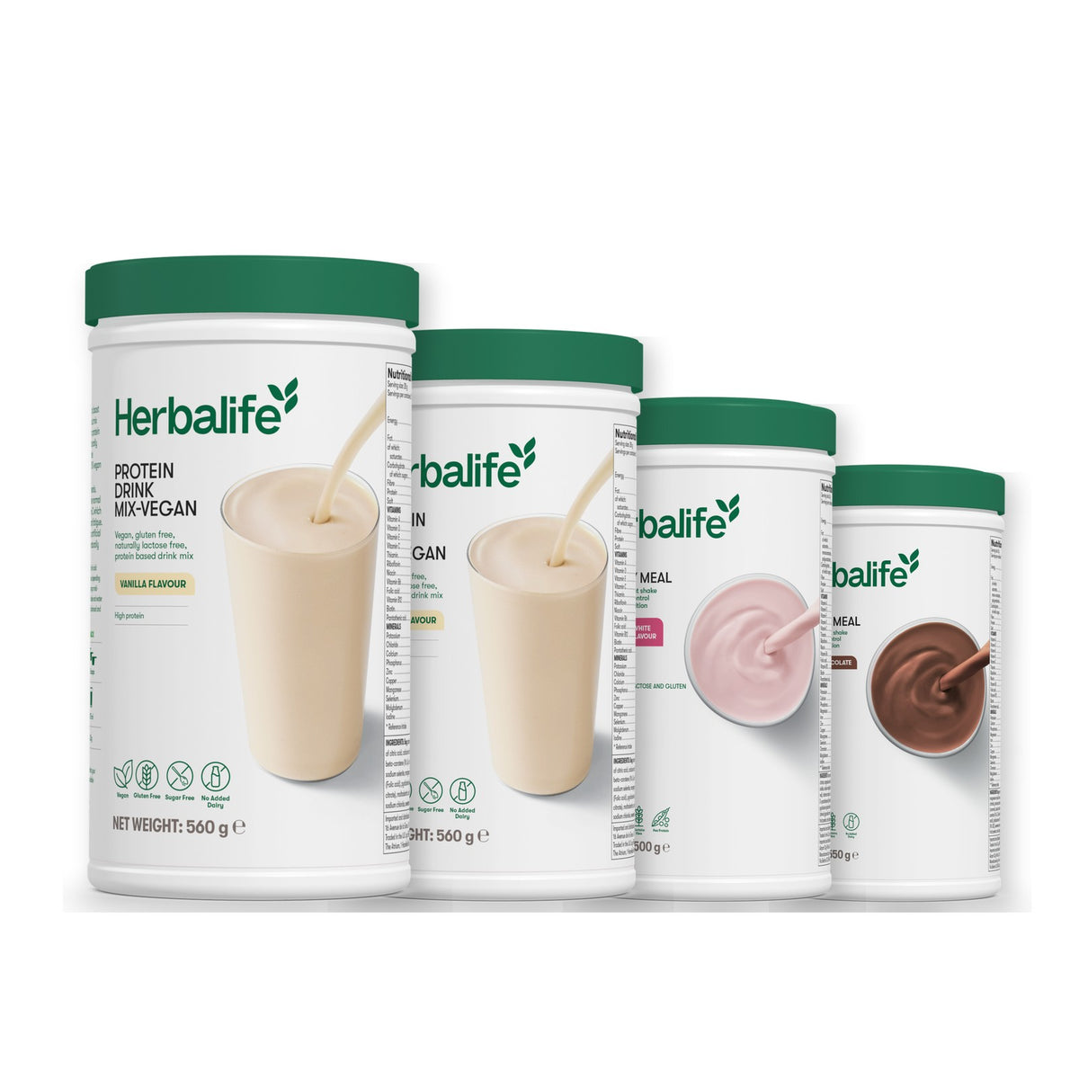 x2 Protein Drink Mix + x2 F1 Shake Mix Flavours of Your Choice with Vegan Protein Drink Mix - Free From Raspberry & White Chocolate / Chocolate