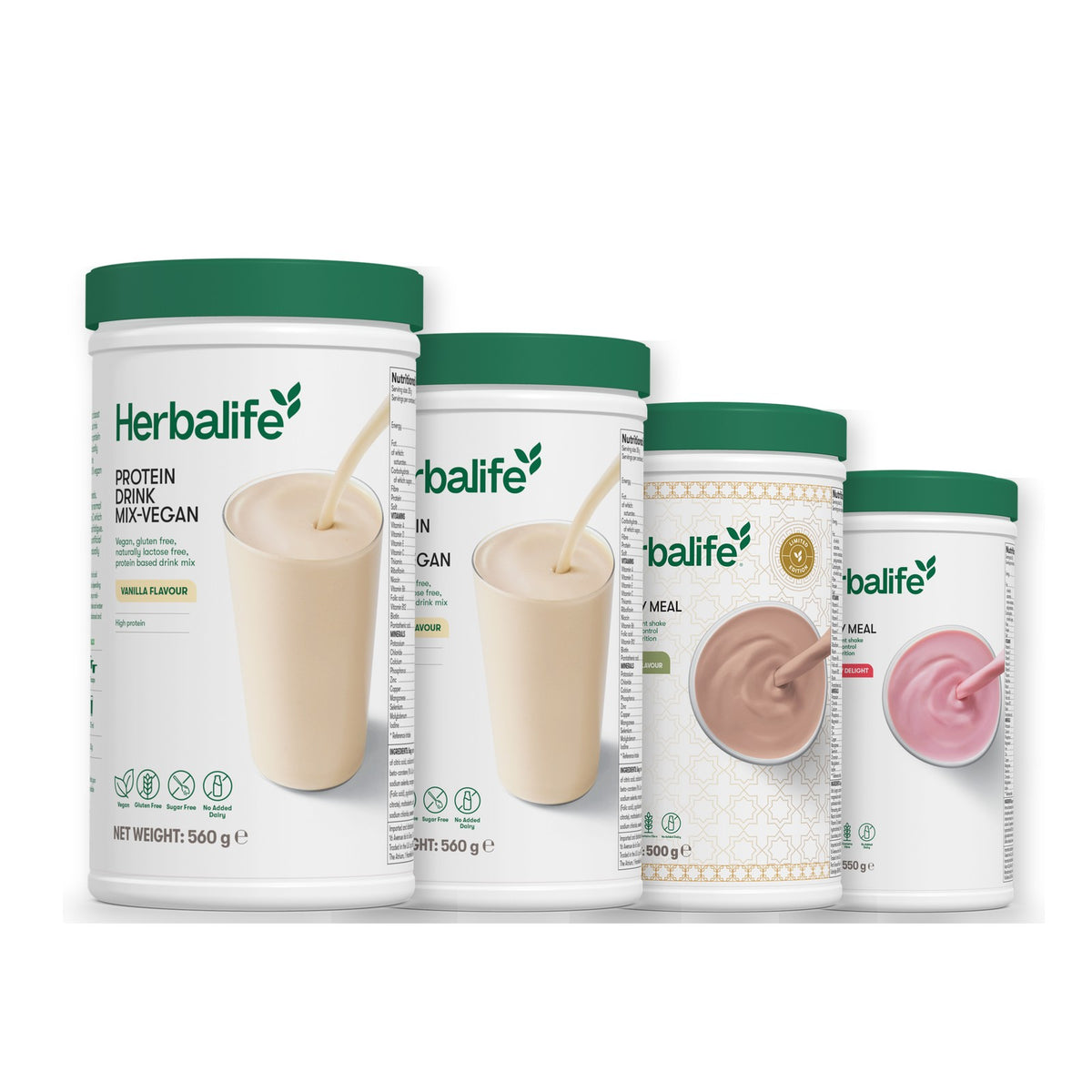 x2 Protein Drink Mix + x2 F1 Shake Mix Flavours of Your Choice with Vegan Protein Drink Mix - Dubai Style Chocolate / Strawberry
