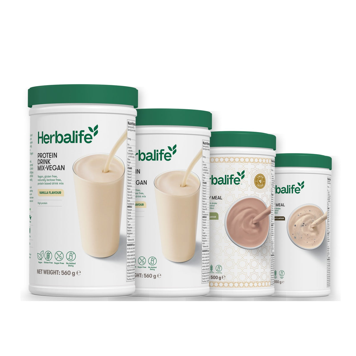 x2 Protein Drink Mix + x2 F1 Shake Mix Flavours of Your Choice with Vegan Protein Drink Mix - Dubai Style Chocolate / Cookie Crunch