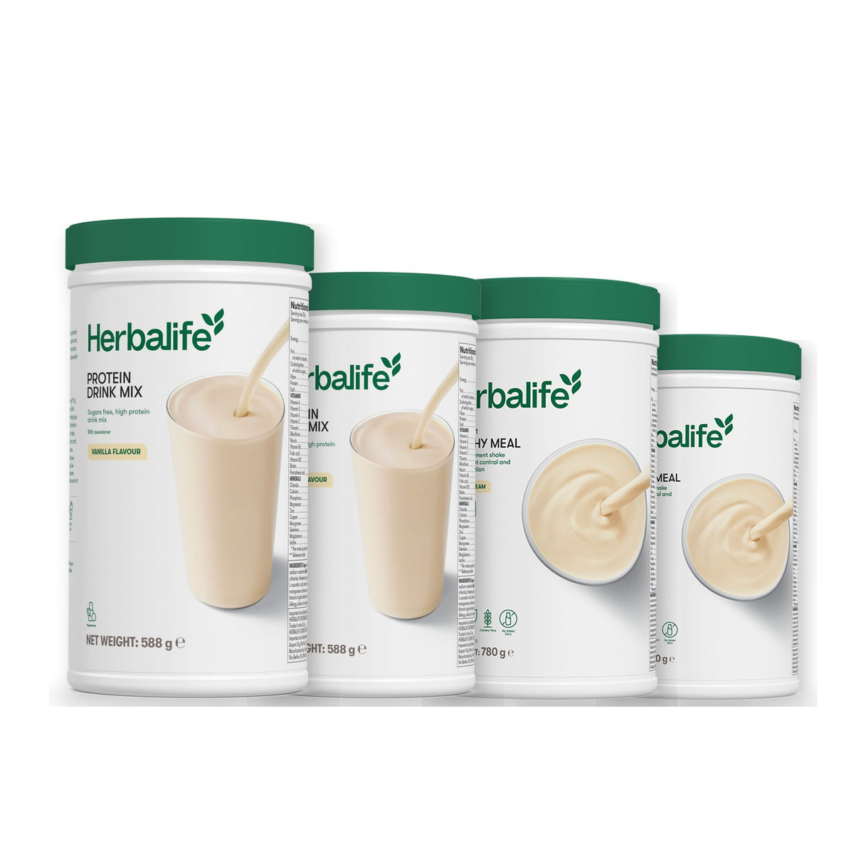 2 Protein Drink Mix with 2 Formula 1 flavours of your choice - Vanilla (Large 780g) / Vanilla (Large 780g)
