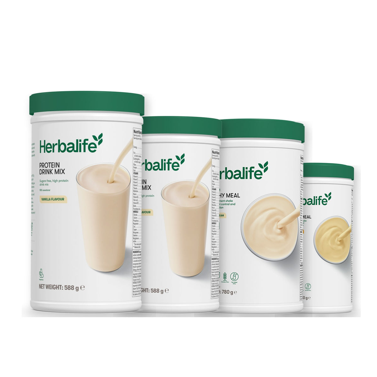 2 Protein Drink Mix with 2 Formula 1 flavours of your choice - Vanilla (Large 780g) / Banana Cream