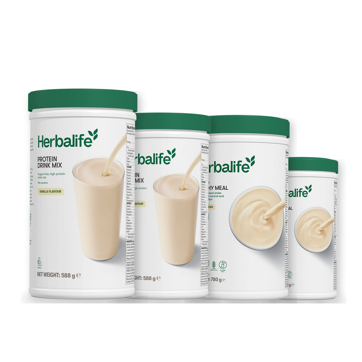 2 Protein Drink Mix with 2 Formula 1 flavours of your choice - Vanilla (Large 780g) / Vanilla