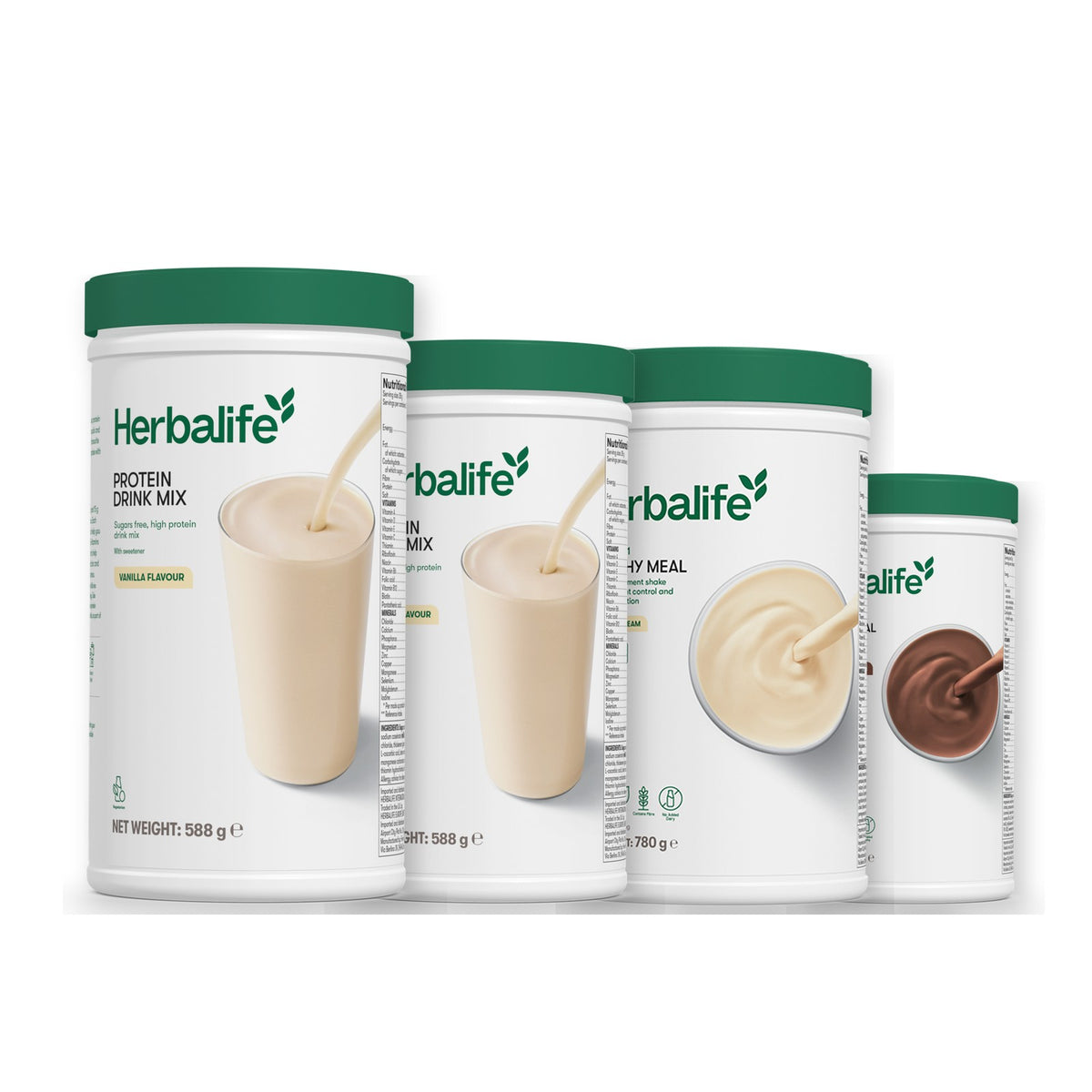 2 Protein Drink Mix with 2 Formula 1 flavours of your choice - Vanilla (Large 780g) / Chocolate