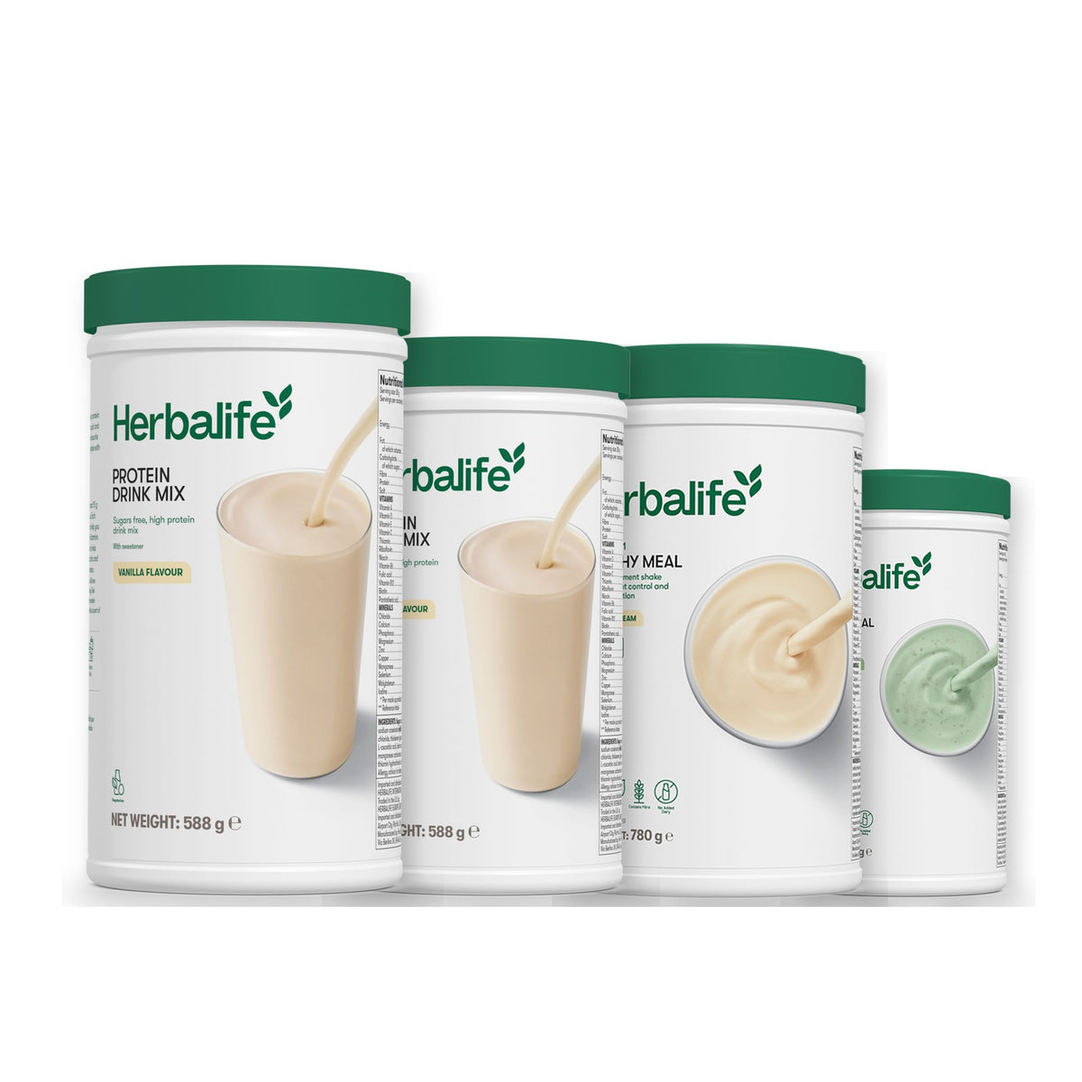 2 Protein Drink Mix with 2 Formula 1 flavours of your choice - Vanilla (Large 780g) / Mint Chocolate