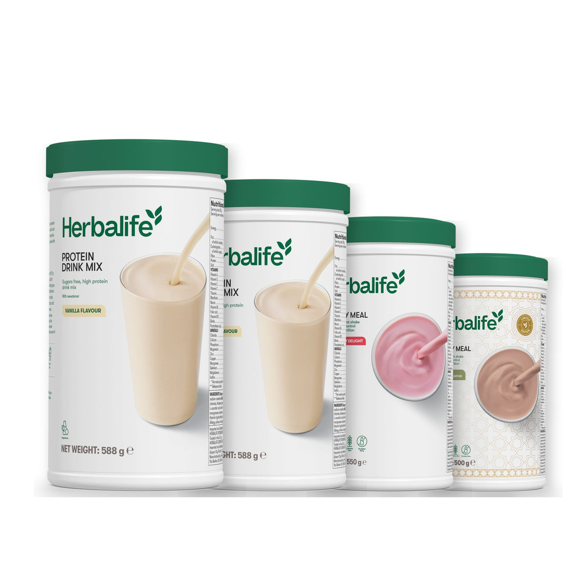 2 Protein Drink Mix with 2 Formula 1 flavours of your choice - Strawberry / Dubai Style Chocolate