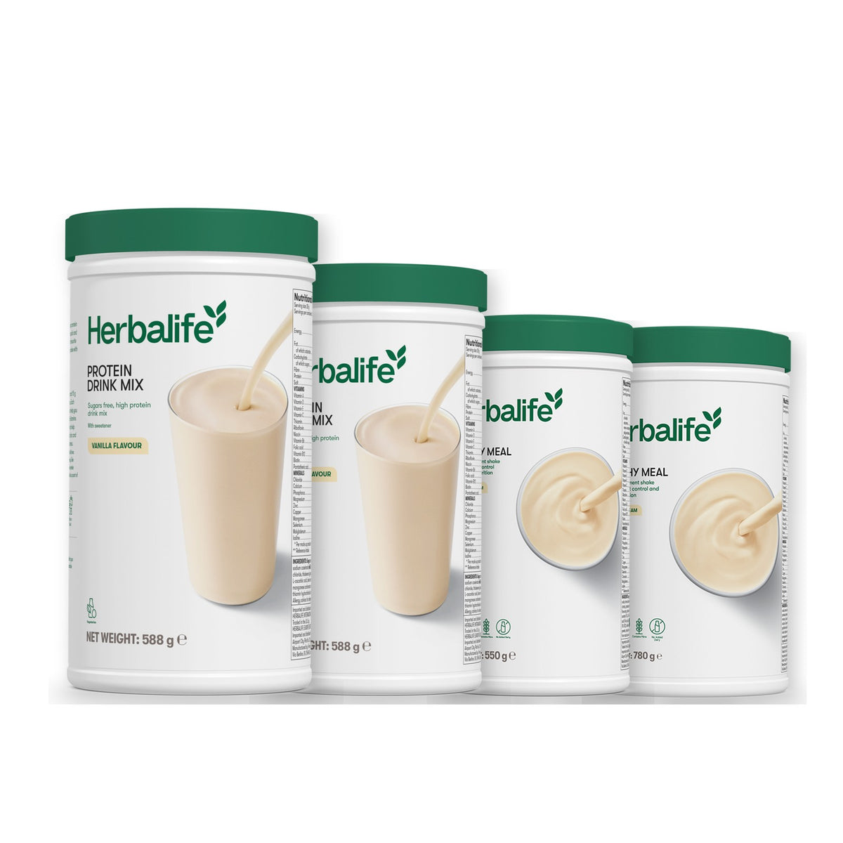 2 Protein Drink Mix with 2 Formula 1 flavours of your choice - Vanilla / Vanilla (Large 780g)