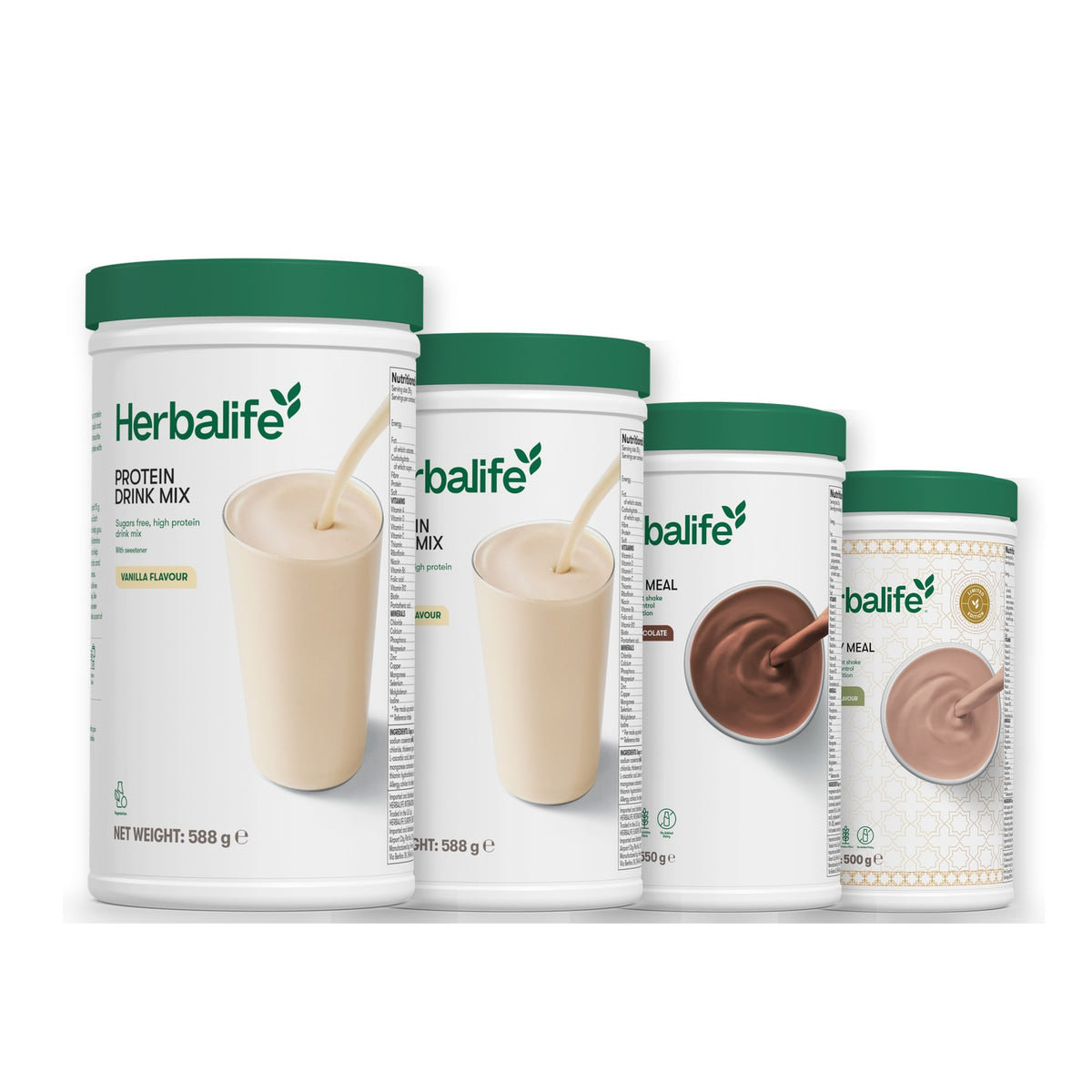 2 Protein Drink Mix with 2 Formula 1 flavours of your choice - Chocolate / Dubai Style Chocolate