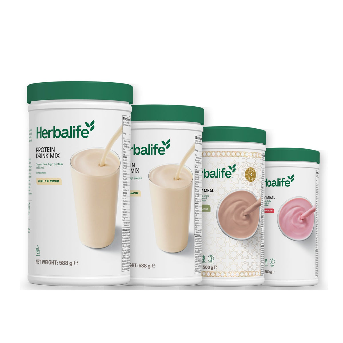 2 Protein Drink Mix with 2 Formula 1 flavours of your choice - Dubai Style Chocolate / Strawberry
