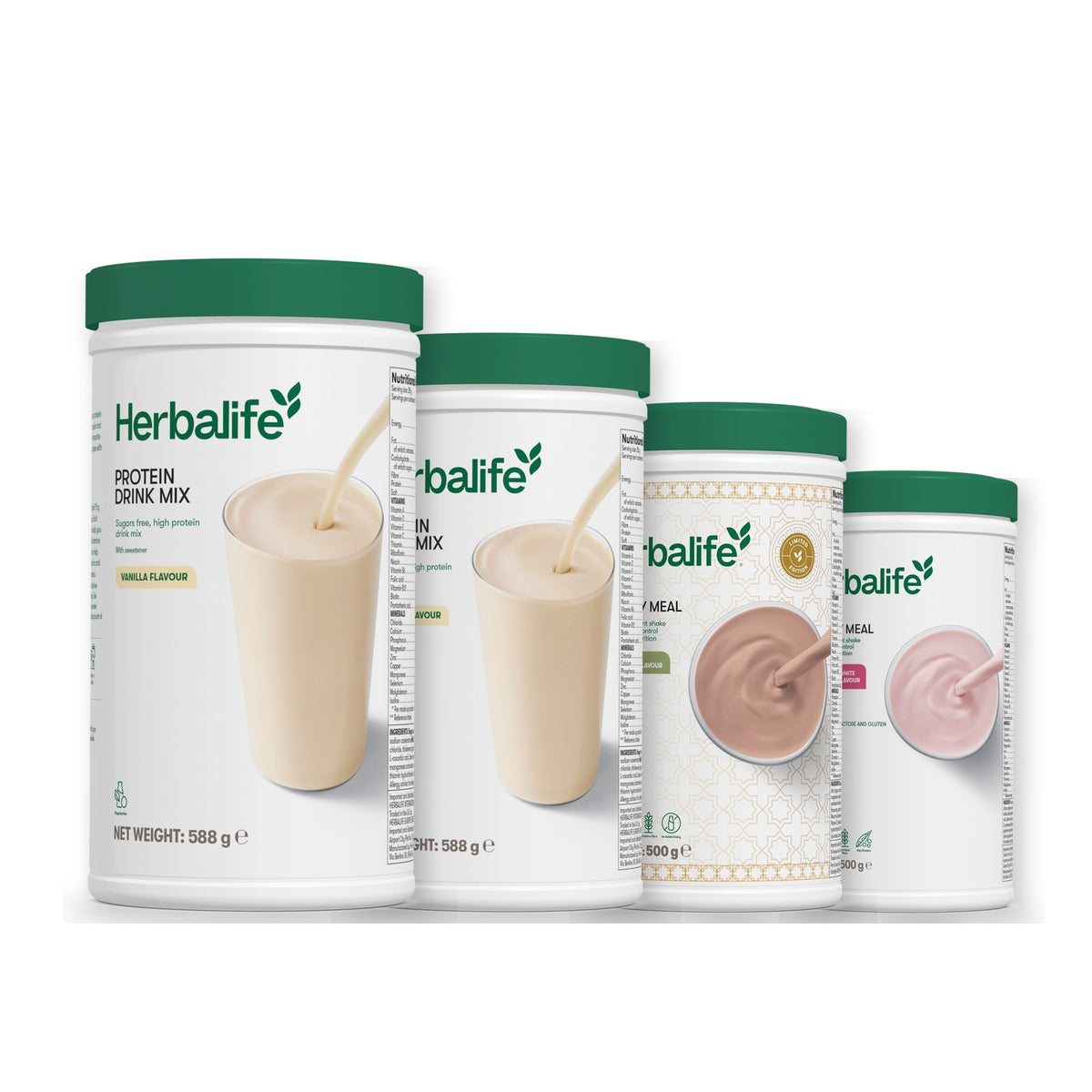 2 Protein Drink Mix with 2 Formula 1 flavours of your choice - Dubai Style Chocolate / Free From Raspberry & White Chocolate