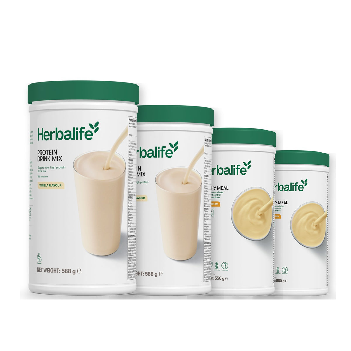 2 Protein Drink Mix with 2 Formula 1 flavours of your choice - Banana Cream / Banana Cream