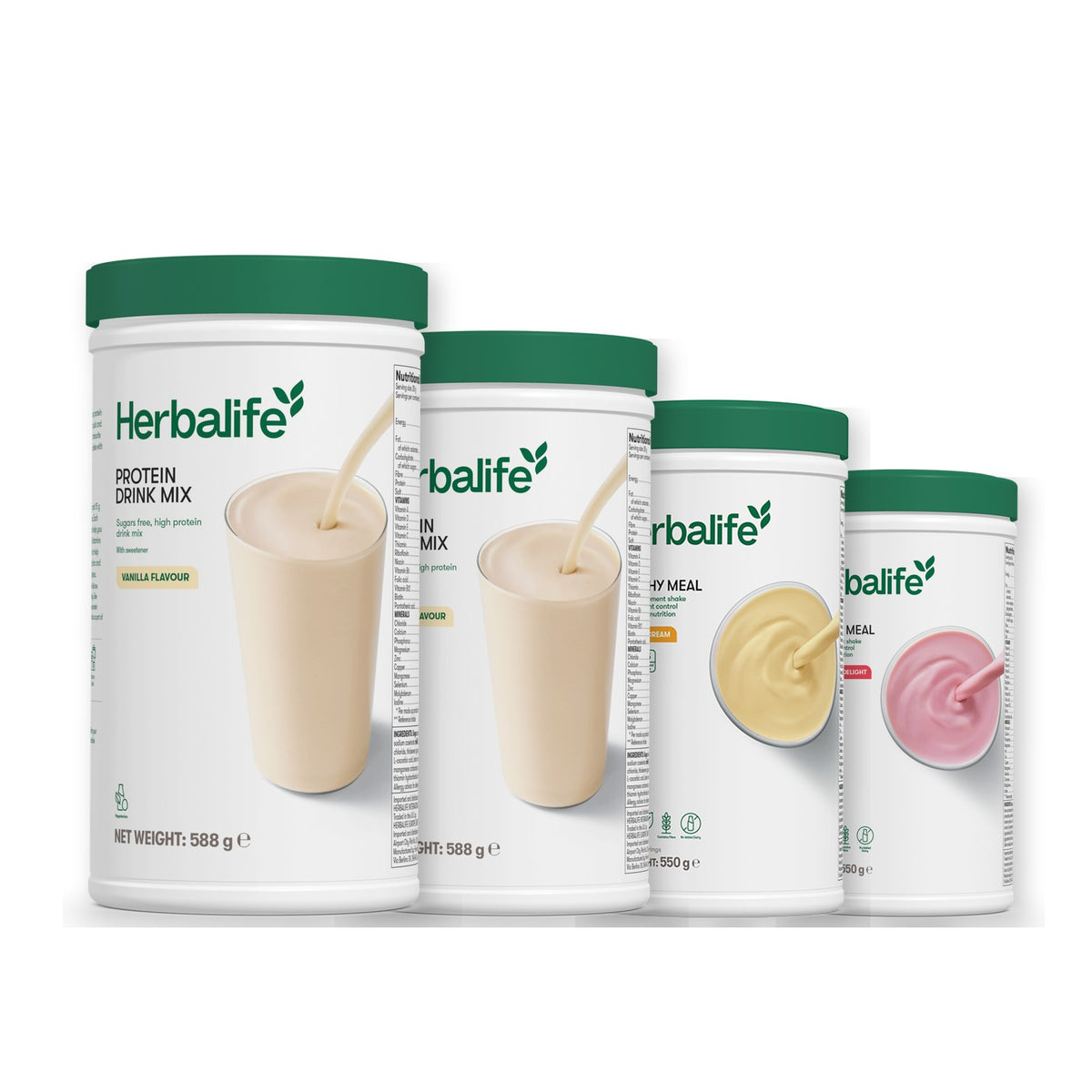 2 Protein Drink Mix with 2 Formula 1 flavours of your choice - Banana Cream / Strawberry