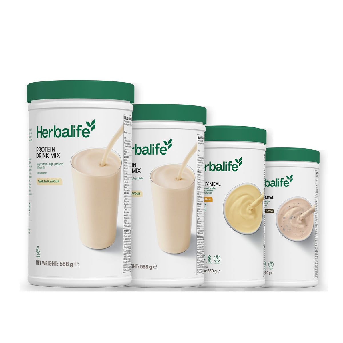 2 Protein Drink Mix with 2 Formula 1 flavours of your choice - Banana Cream / Cookie Crunch