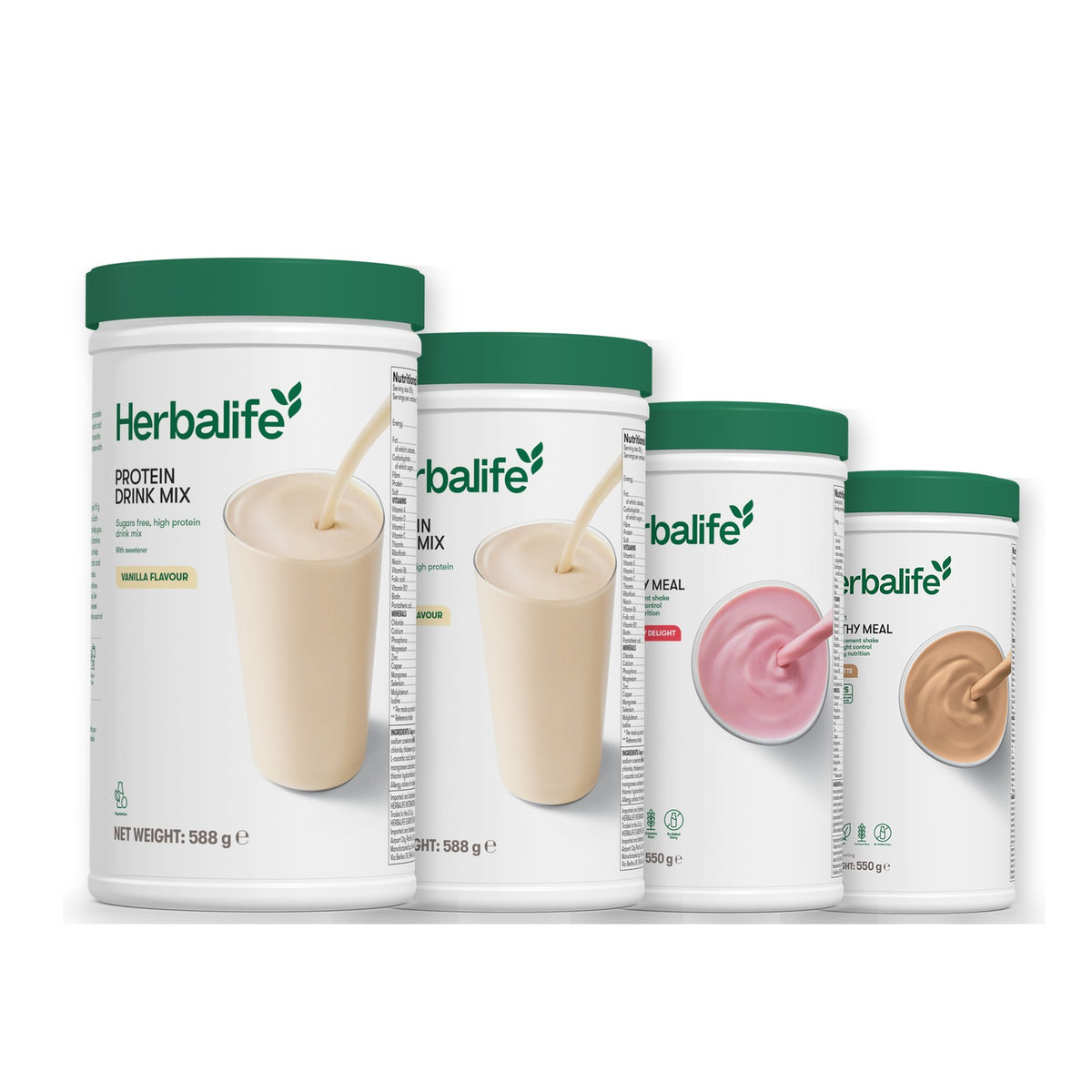 2 Protein Drink Mix with 2 Formula 1 flavours of your choice - Strawberry / Cafe Latte