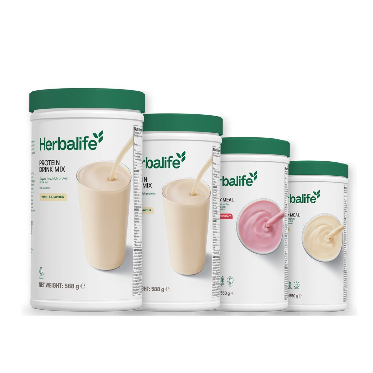 2 Protein Drink Mix with 2 Formula 1 flavours of your choice - Strawberry / Vanilla