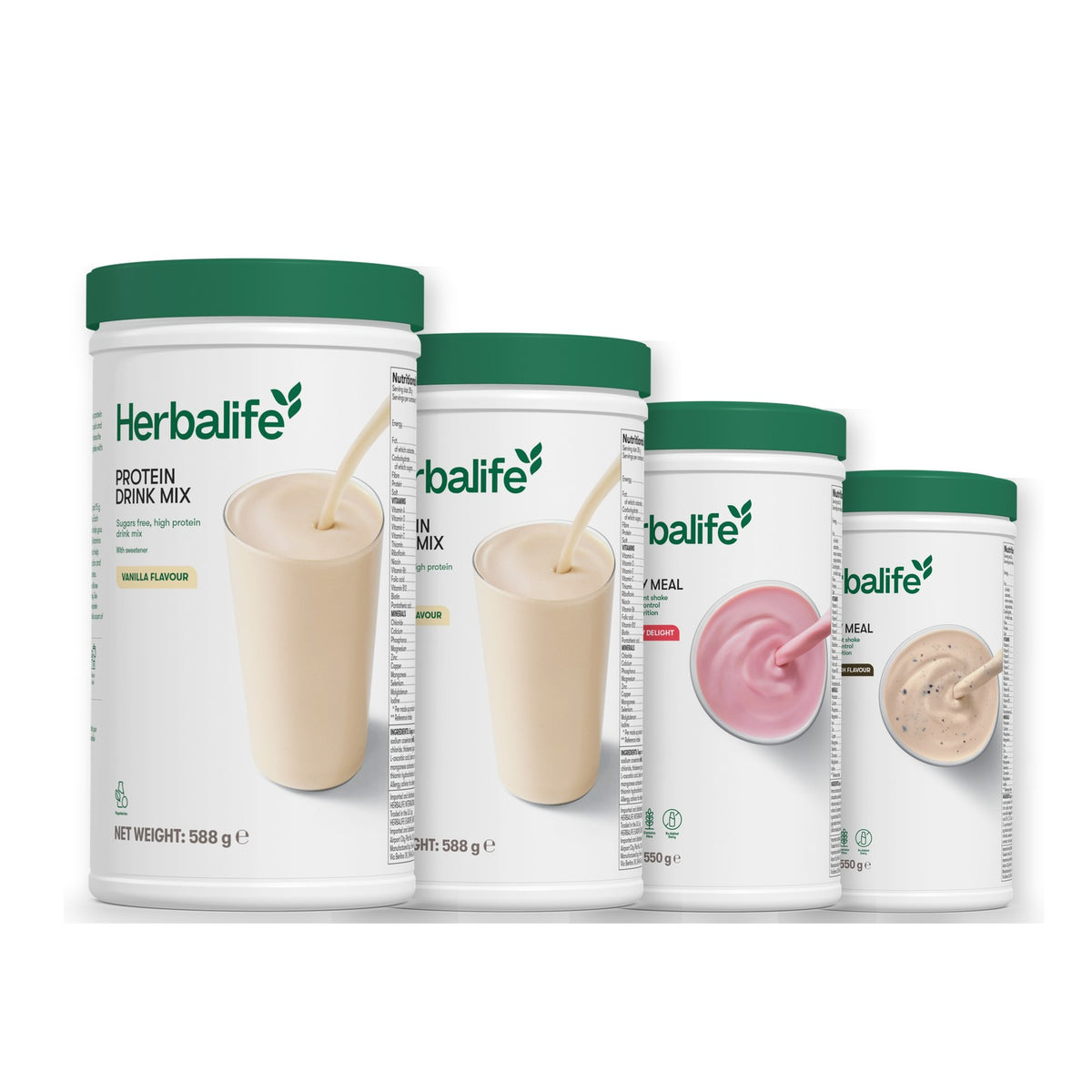 2 Protein Drink Mix with 2 Formula 1 flavours of your choice - Strawberry / Cookie Crunch