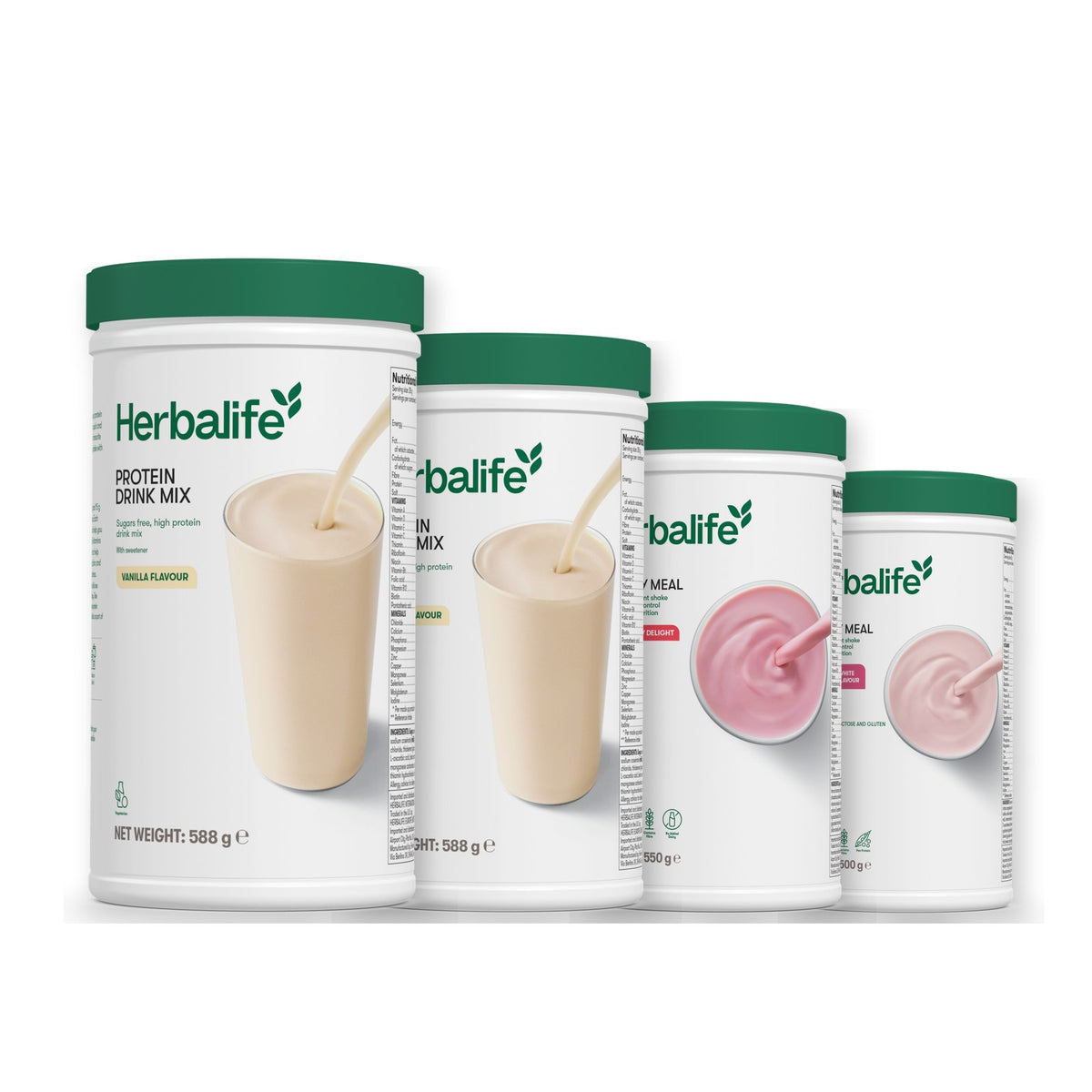 2 Protein Drink Mix with 2 Formula 1 flavours of your choice - Strawberry / Free From Raspberry & White Chocolate