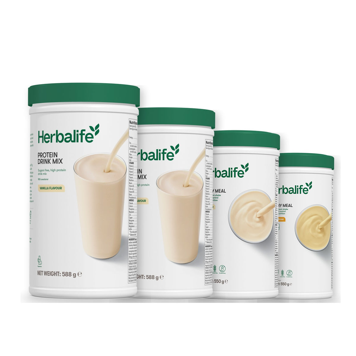 2 Protein Drink Mix with 2 Formula 1 flavours of your choice - Vanilla / Banana Cream