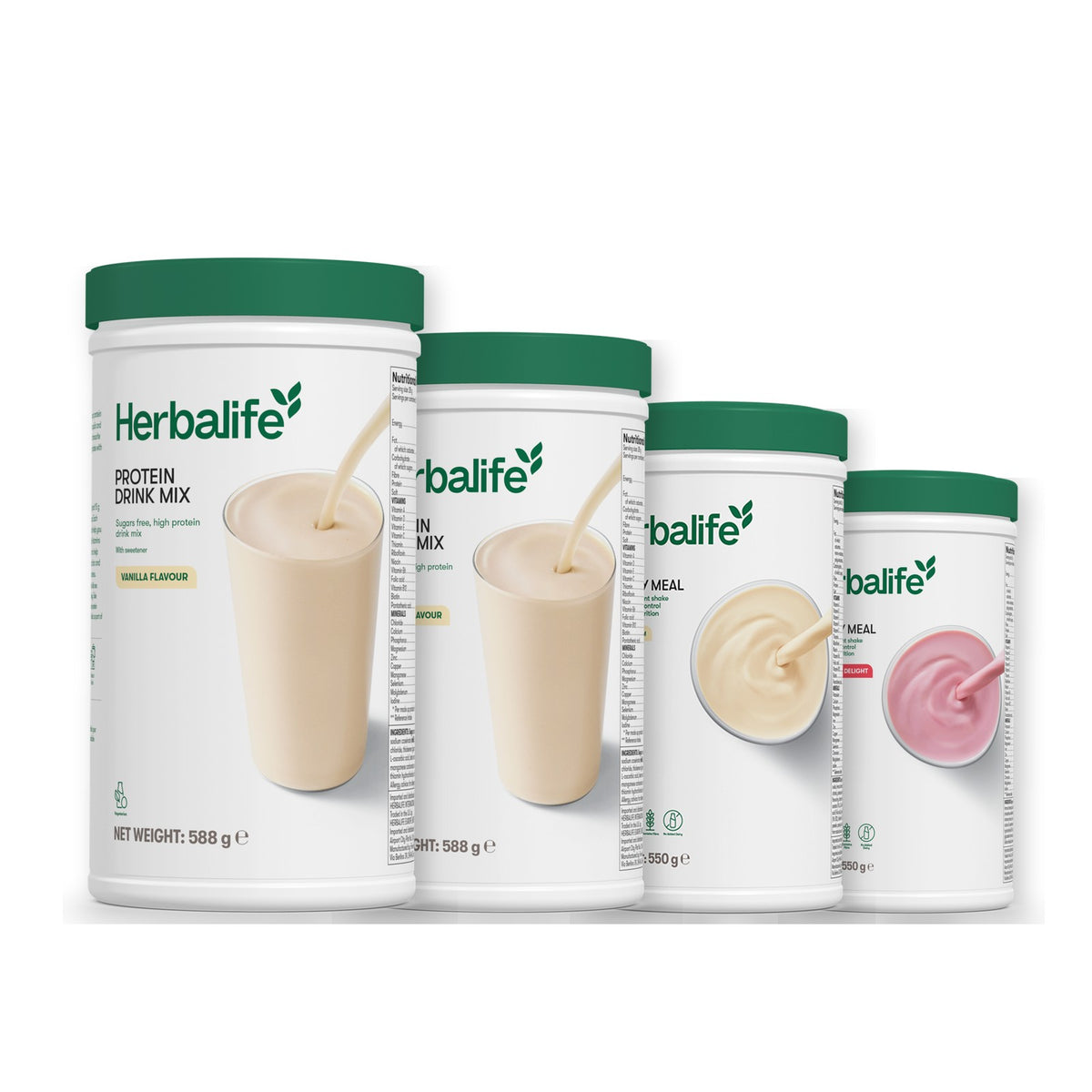 2 Protein Drink Mix with 2 Formula 1 flavours of your choice - Vanilla / Strawberry
